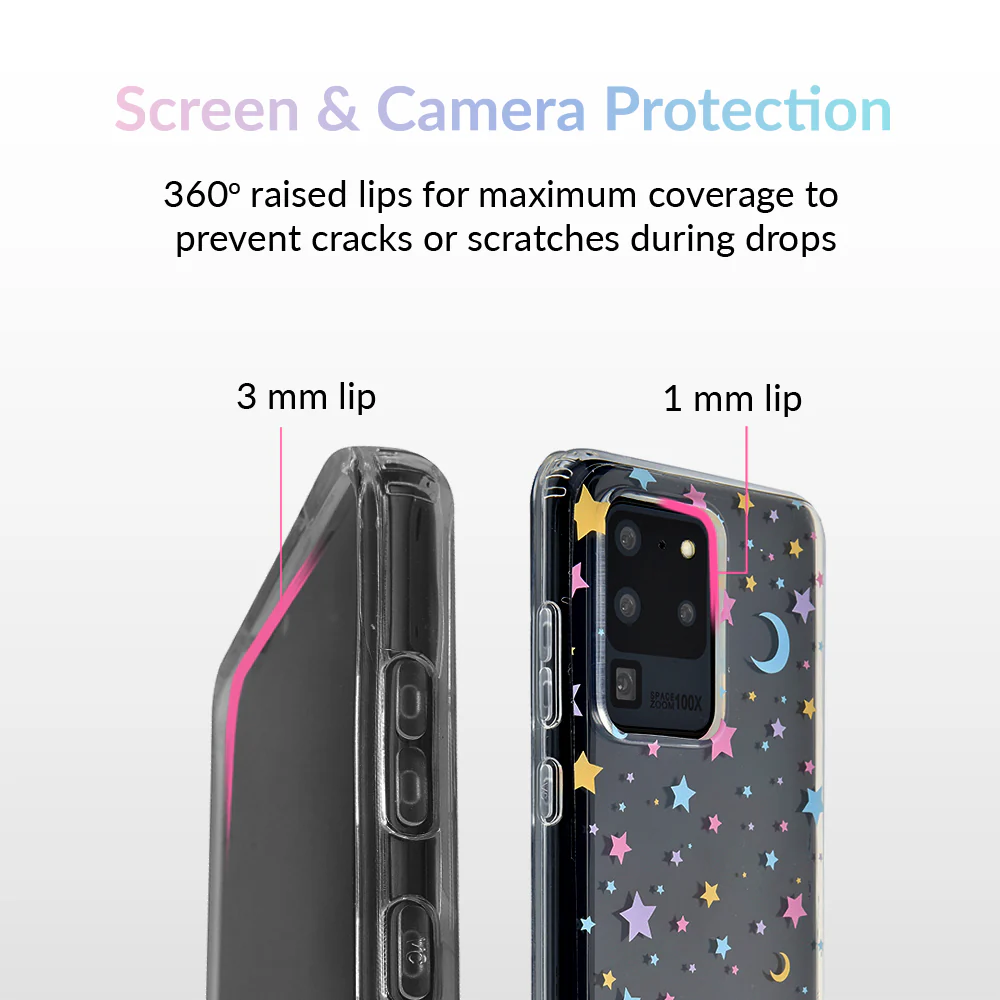 Pastel Starry Night Clear Samsung Case - Image 37