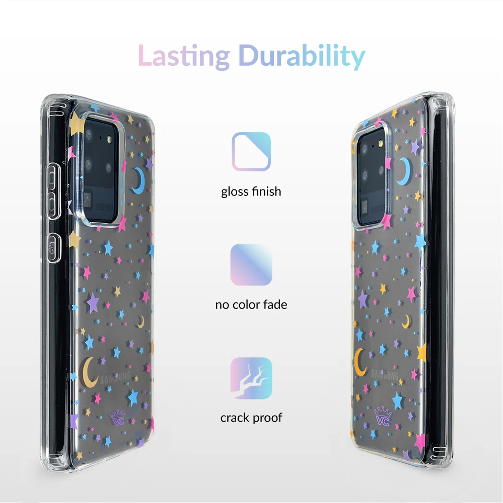 Pastel Starry Night Clear Samsung Case - Image 38