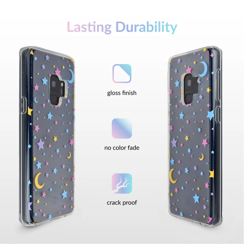 Pastel Starry Night Clear Samsung Case - Image 4
