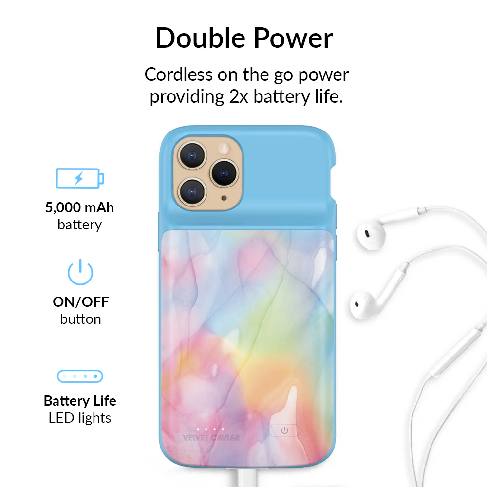 Pastel Tie Dye iPhone Charging Case - Image 24