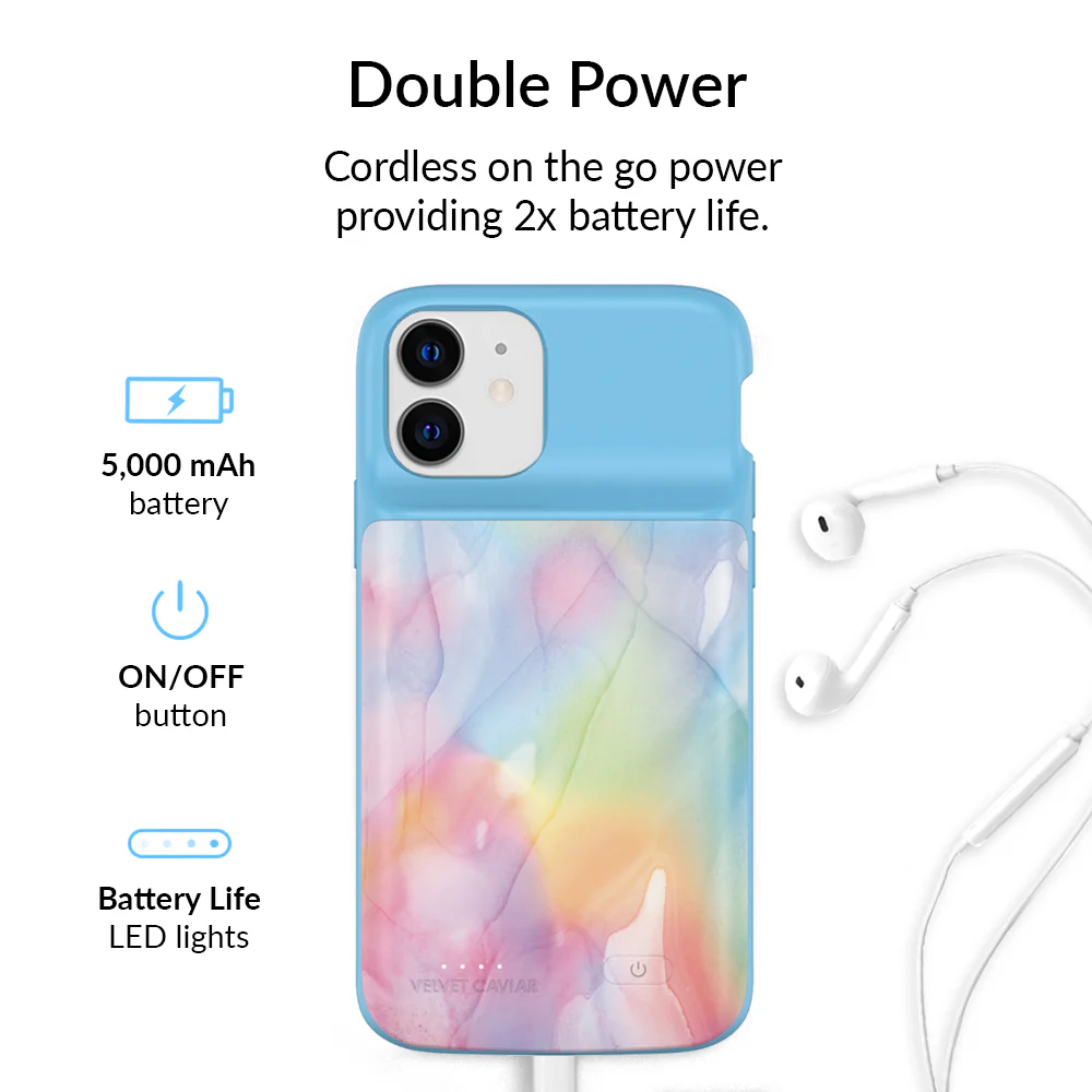 Pastel Tie Dye iPhone Charging Case - Image 31