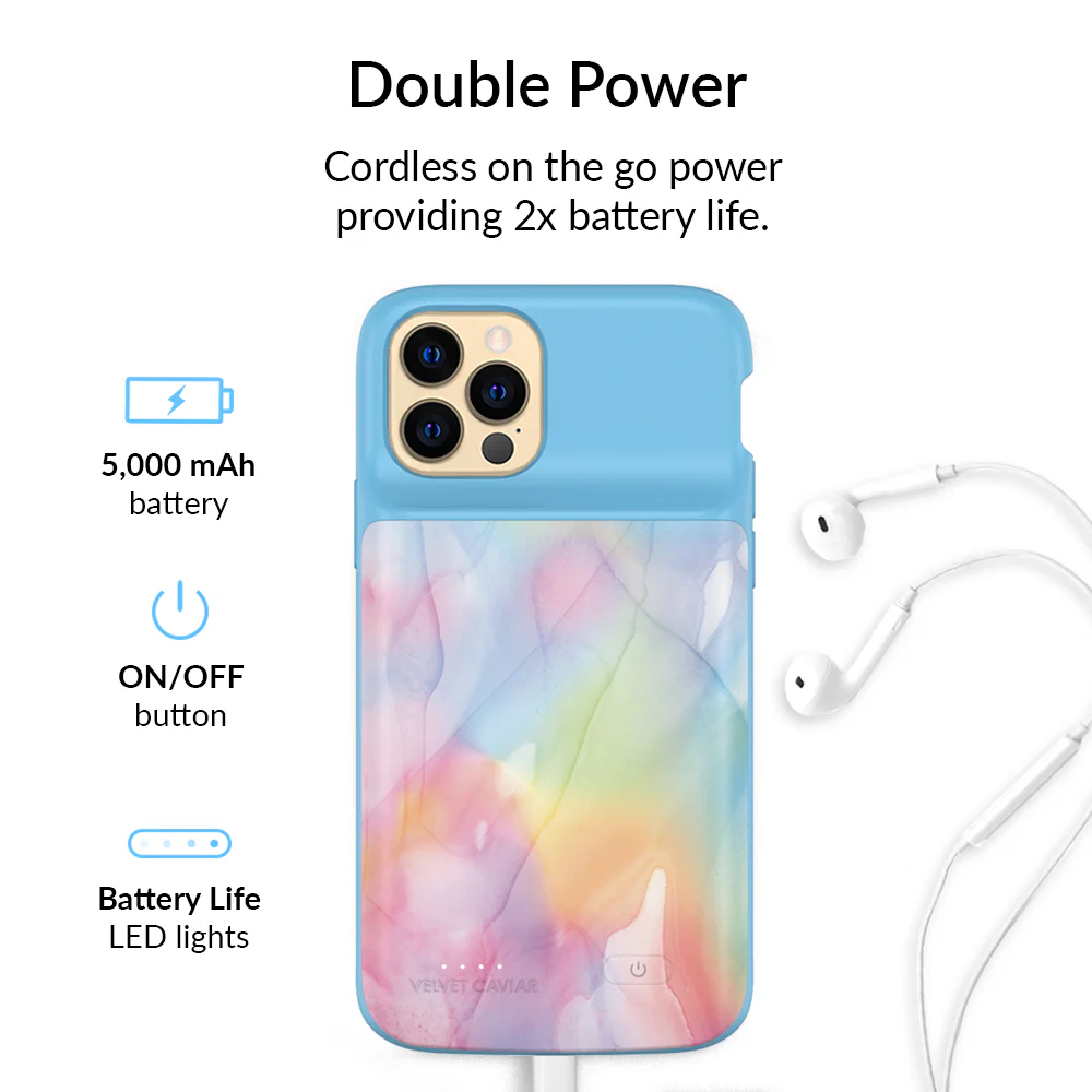 Pastel Tie Dye iPhone Charging Case - Image 38