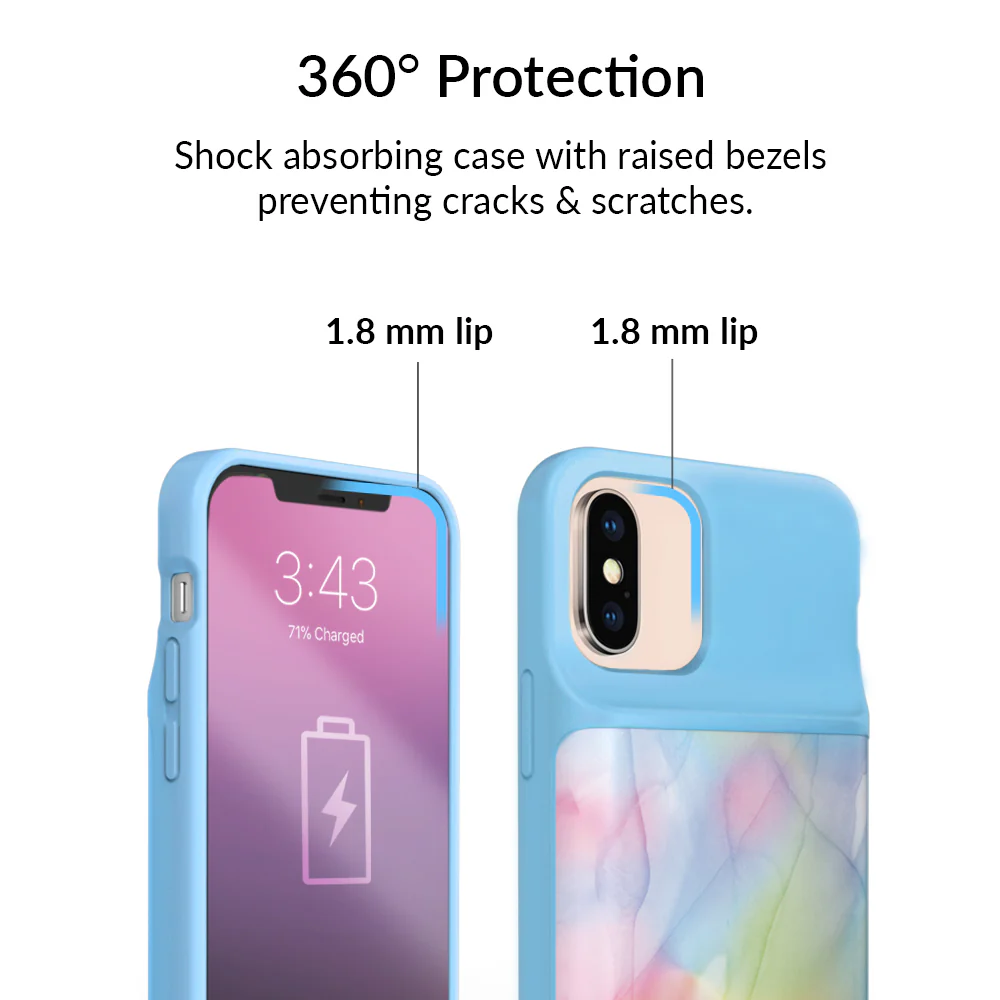 Pastel Tie Dye iPhone Charging Case - Image 5