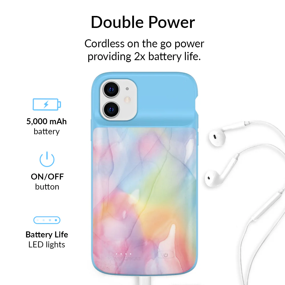 Pastel Tie Dye iPhone Charging Case - Image 59