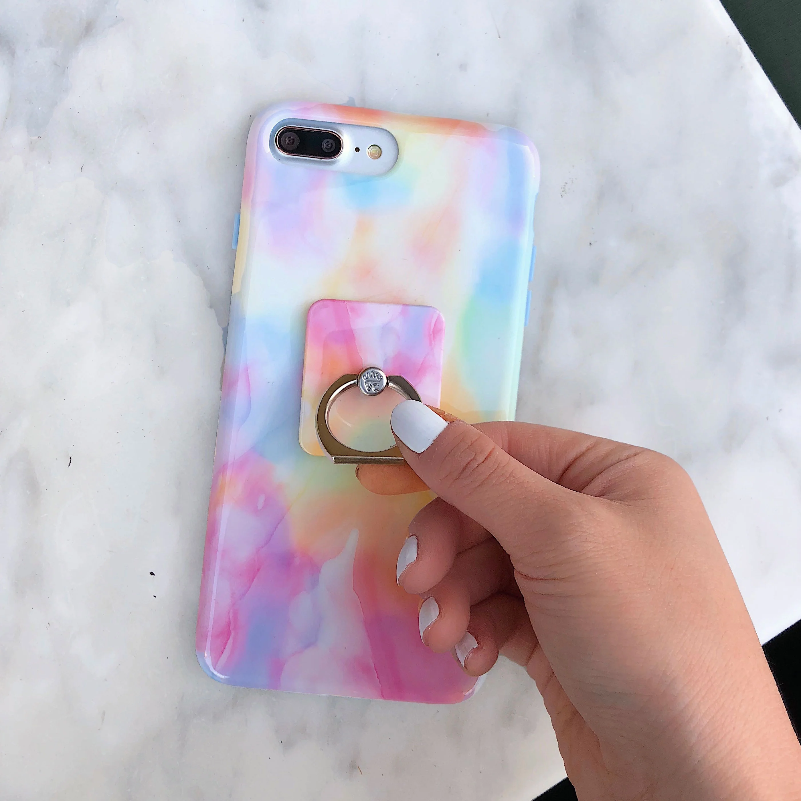 Pastel Tie Dye Grip Ring - Image 2