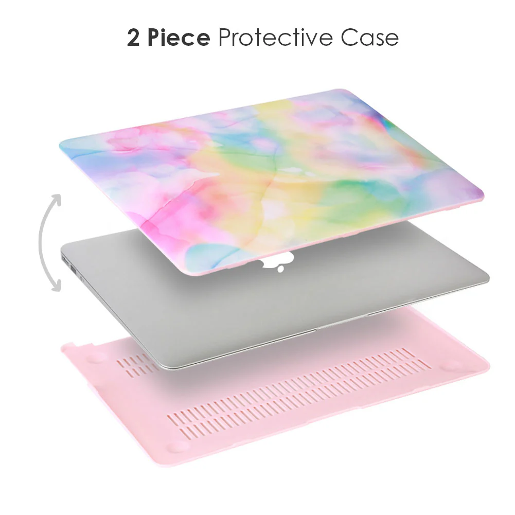 Pastel Tie Dye MacBook Case - Image 3