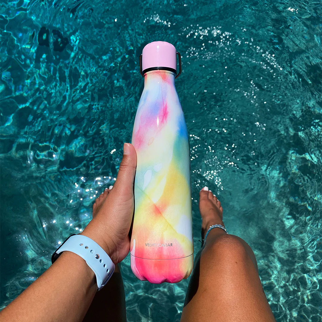 Pastel Tie Dye Water Bottle - Image 2