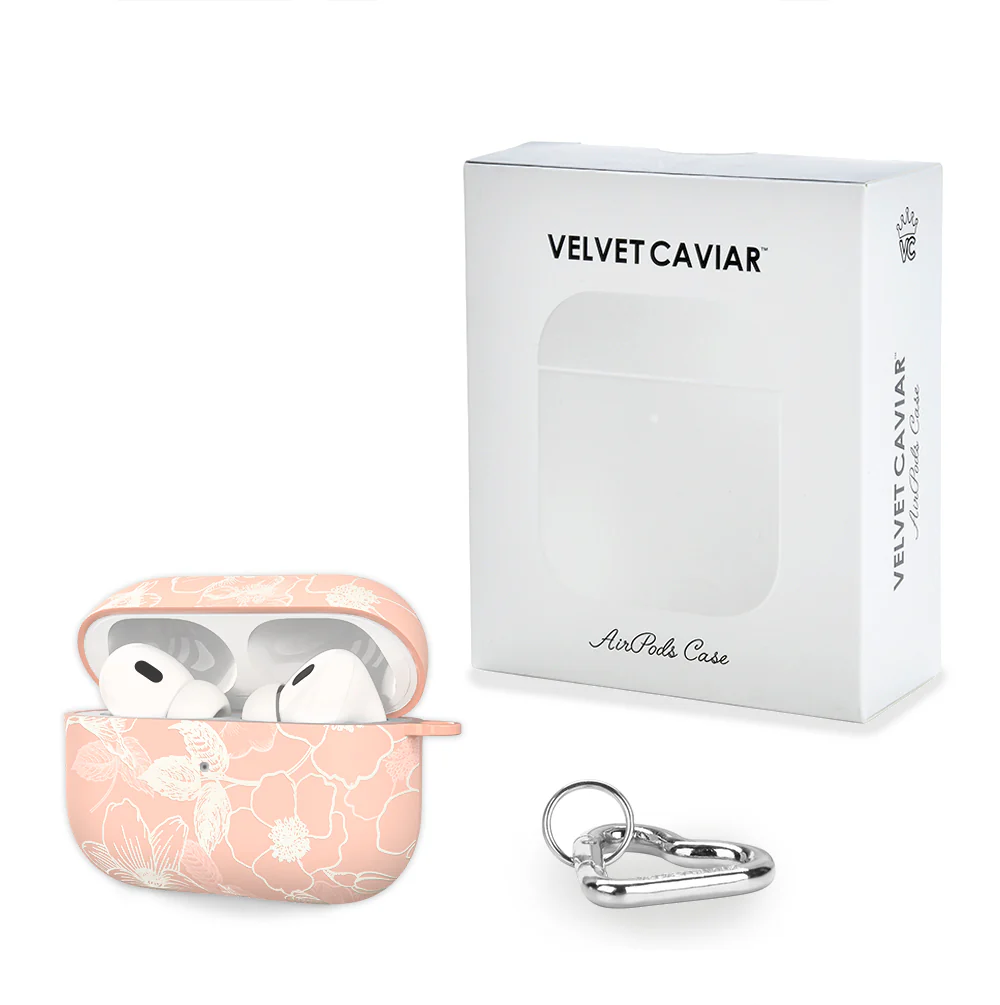 Peach Blossom Floral AirPod Case - Image 10