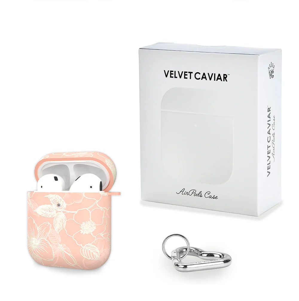 Peach Blossom Floral AirPod Case - Image 5