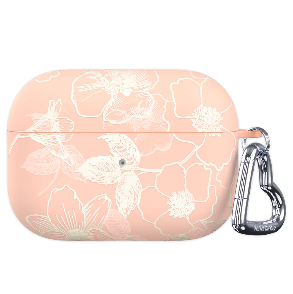 Peach Blossom Floral AirPod Case - Image 6