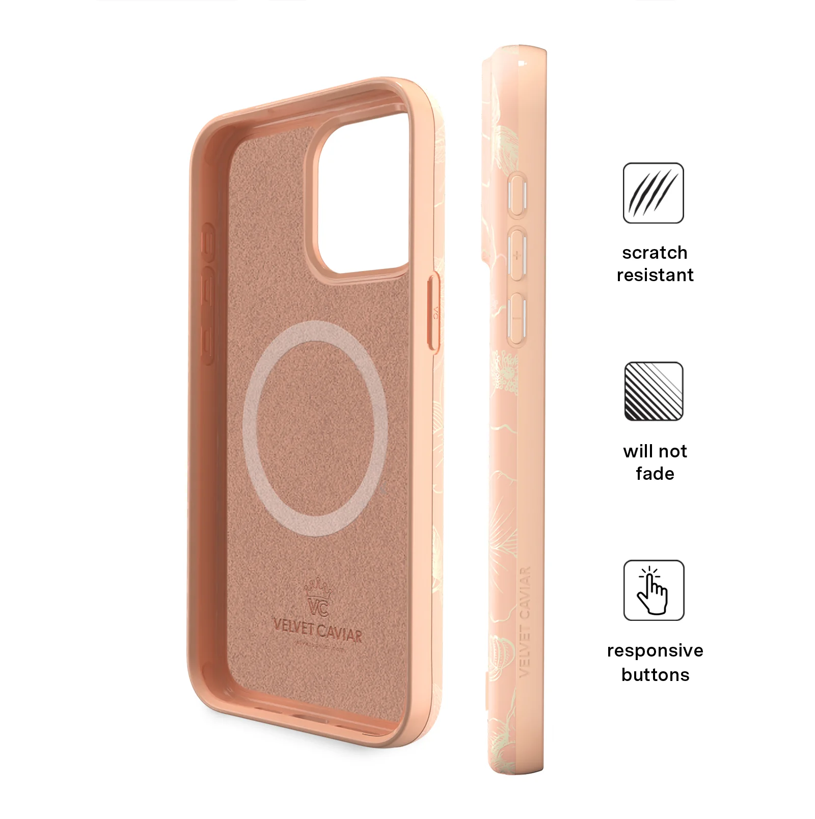 Peach Blossom Floral iPhone Case - Image 12