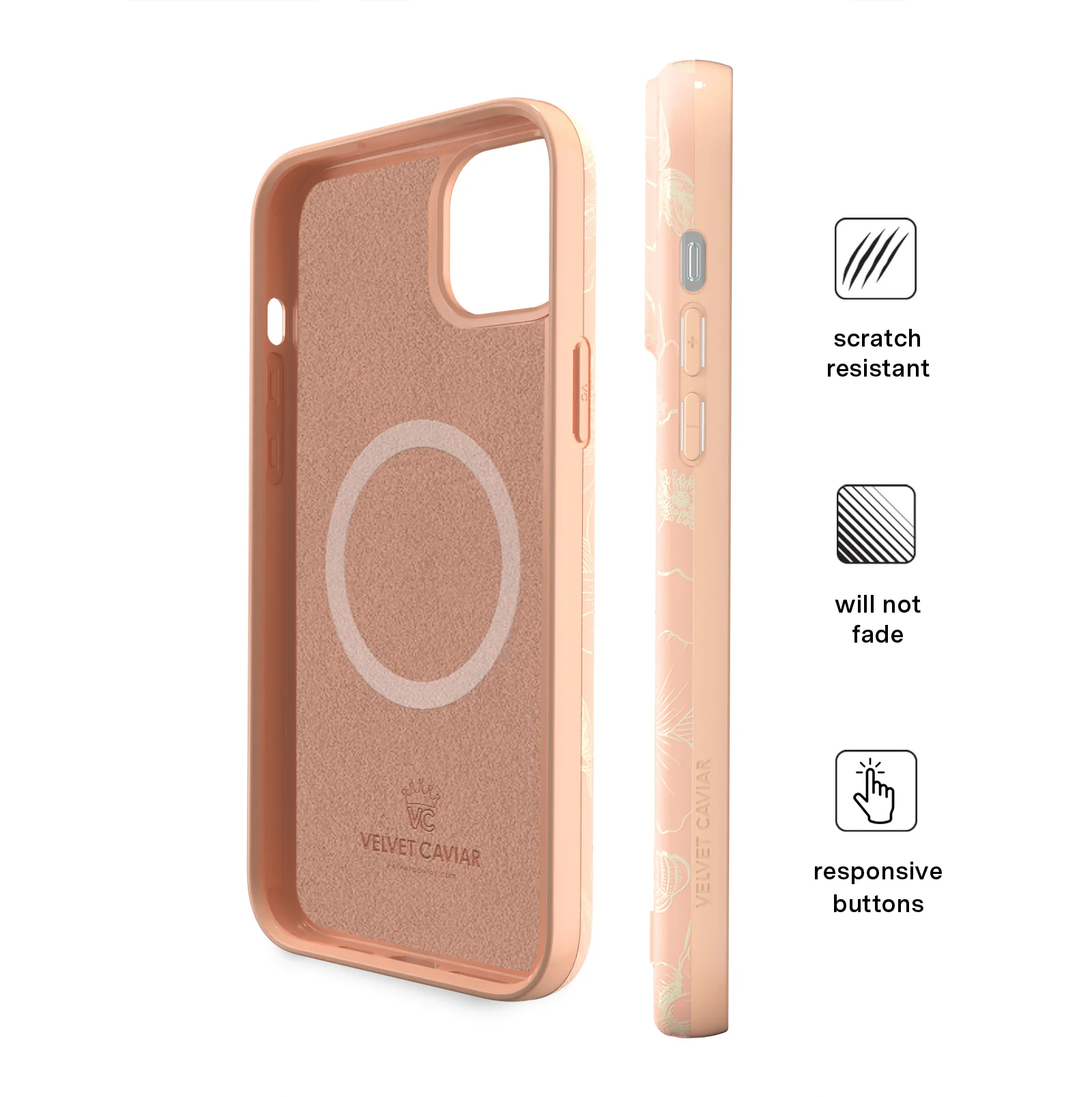 Peach Blossom Floral iPhone Case - Image 18