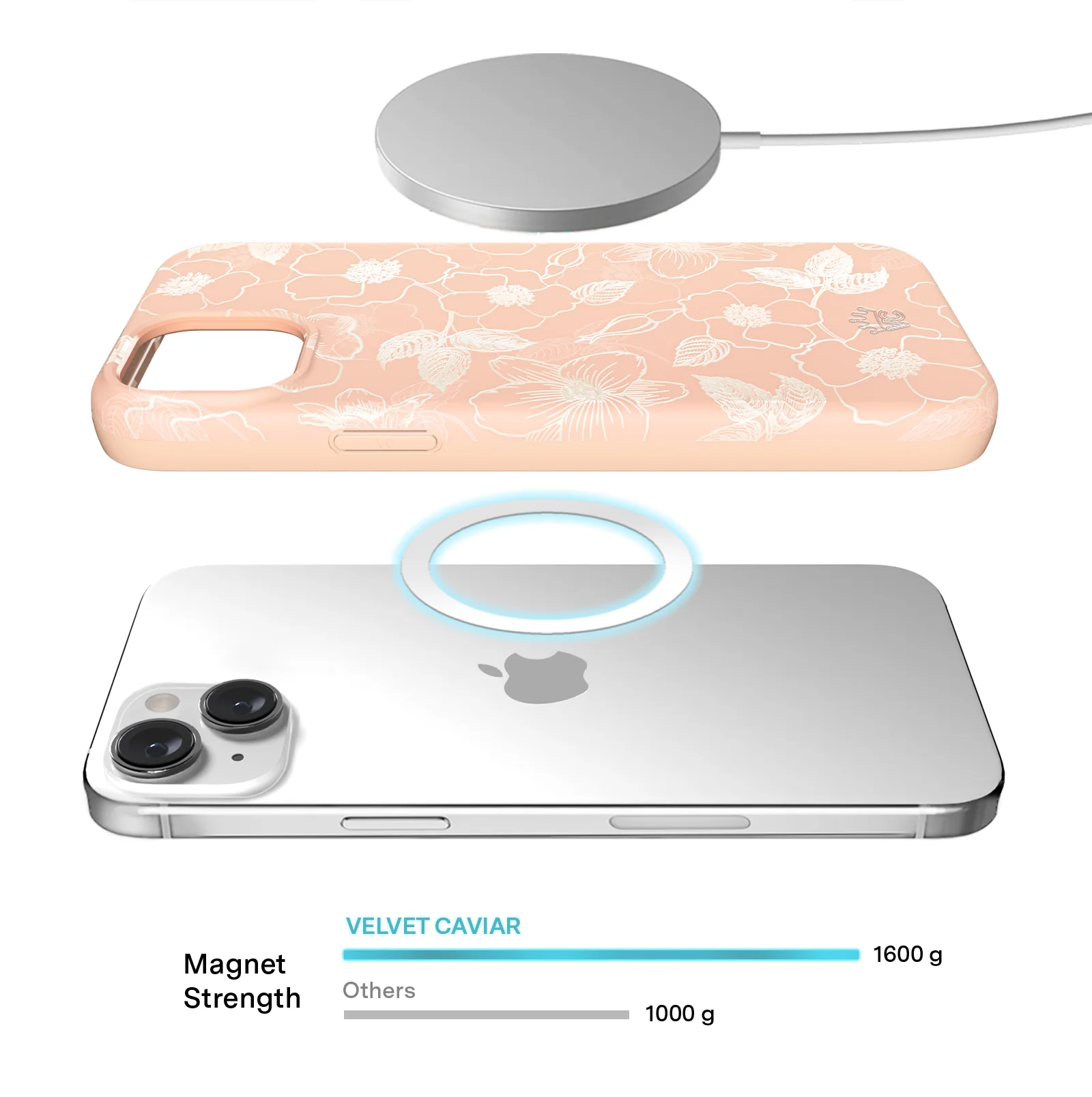 Peach Blossom Floral iPhone Case - Image 46