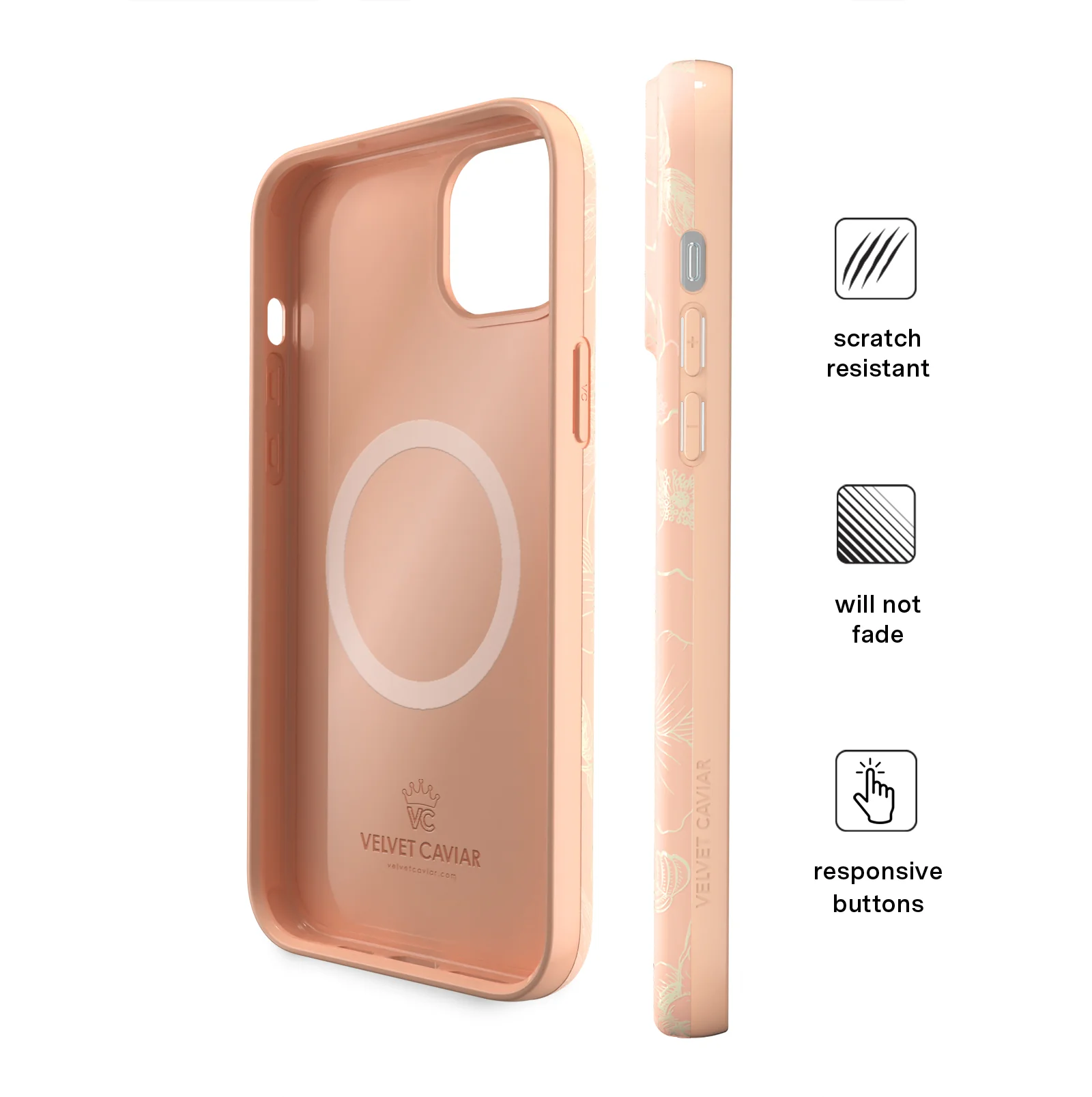 Peach Blossom Floral iPhone Case - Image 66