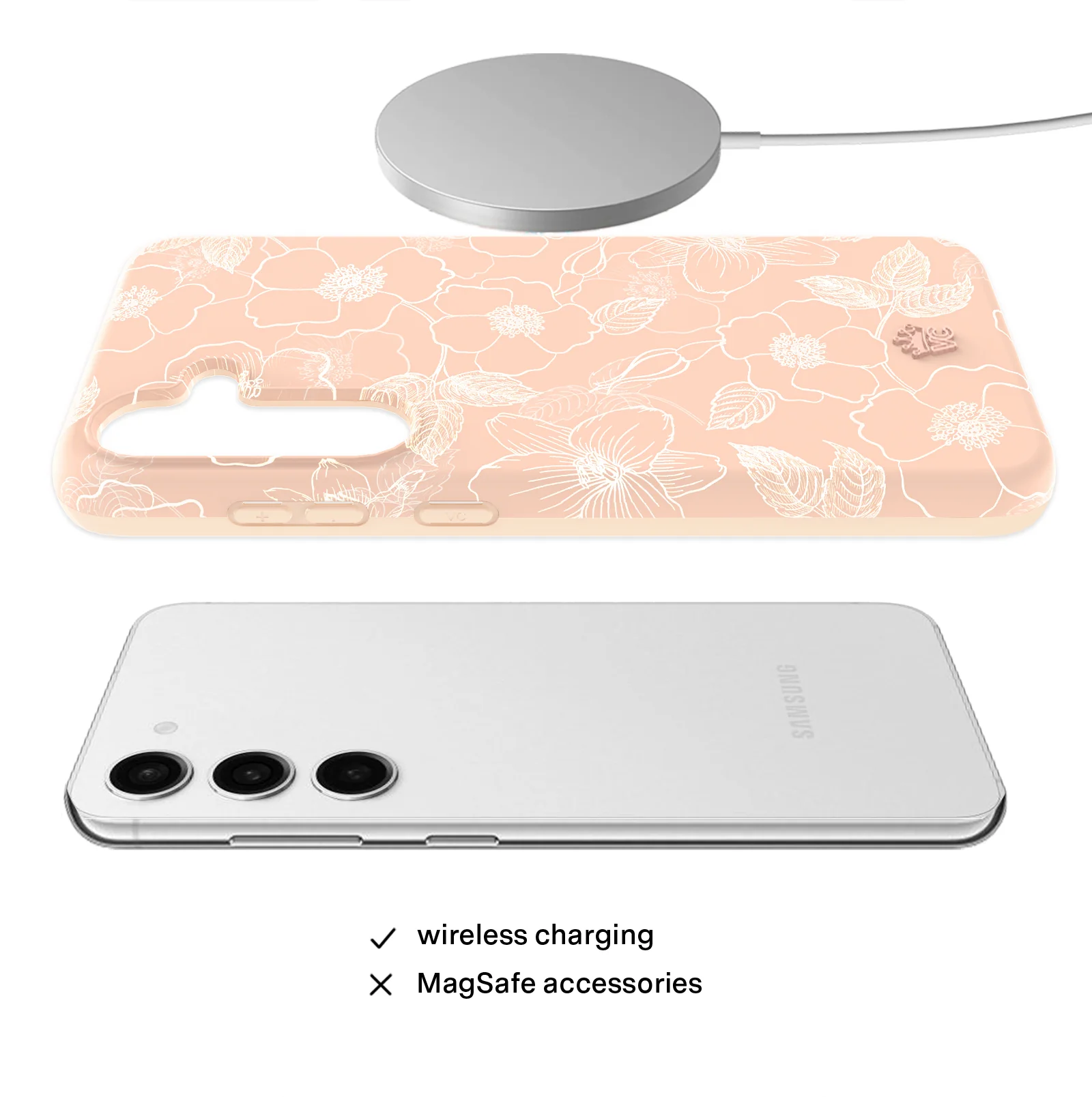Peach Blossom Floral Samsung Case - Image 10