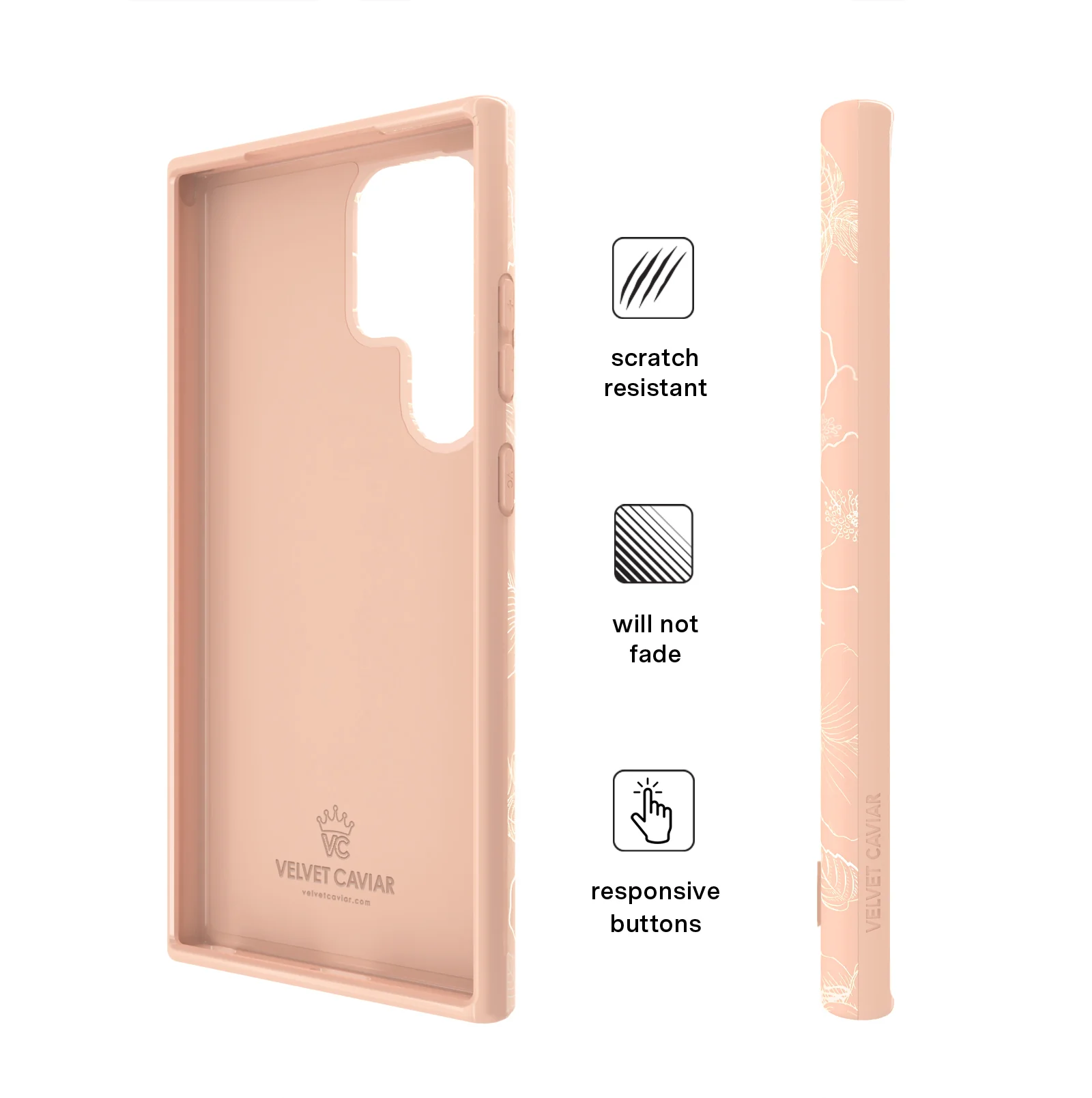 Peach Blossom Floral Samsung Case - Image 18