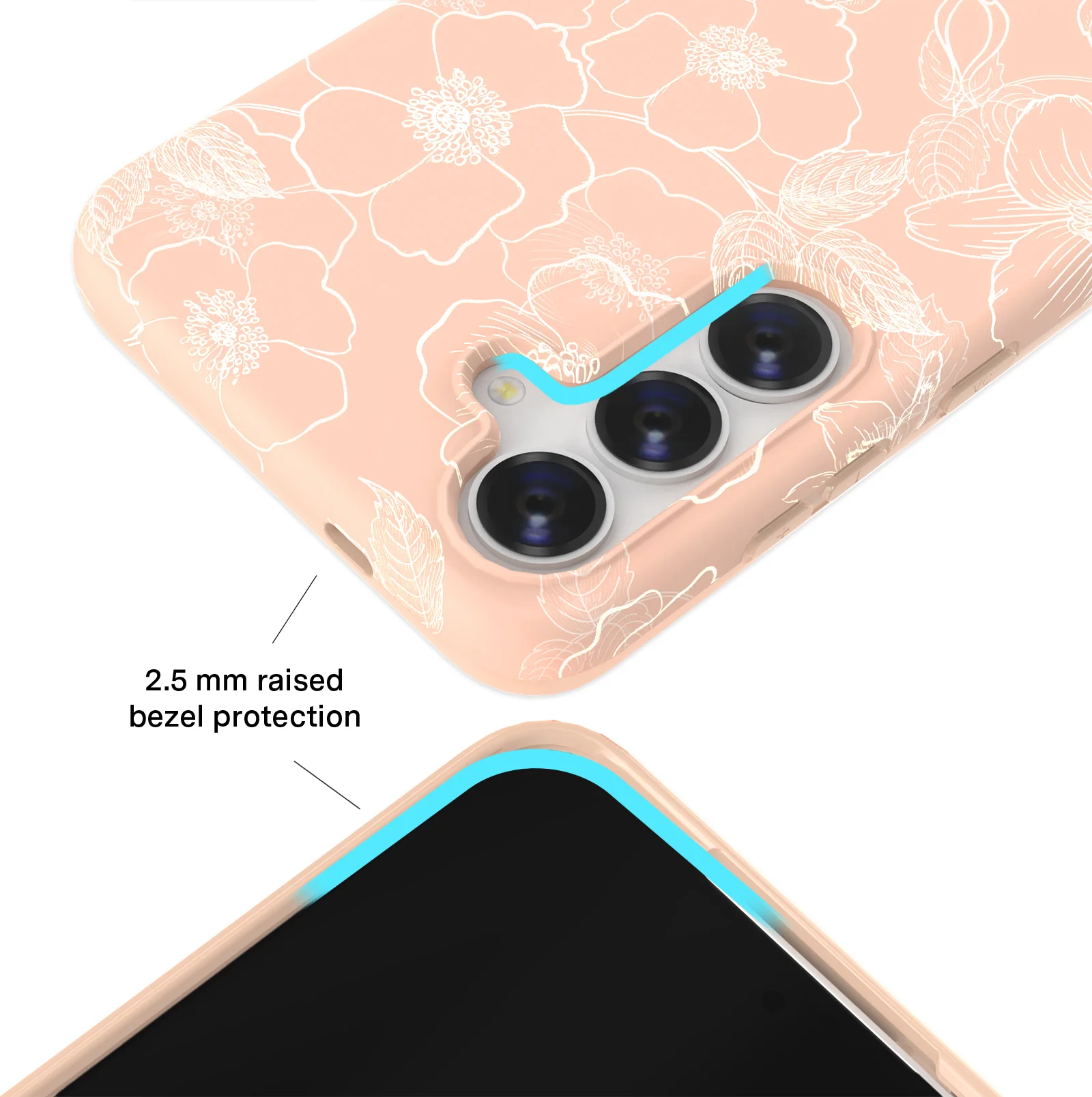 Peach Blossom Floral Samsung Case - Image 21