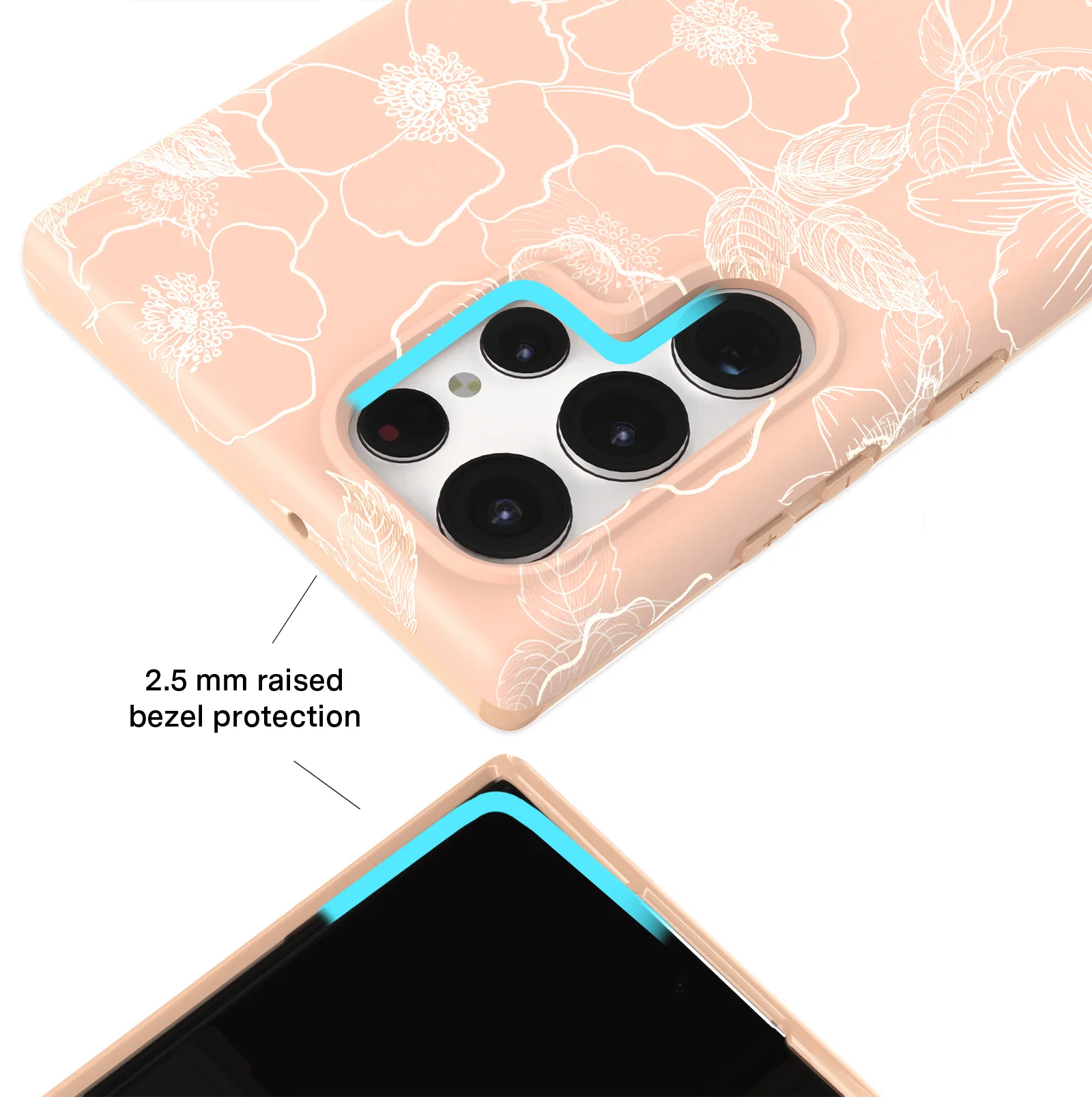 Peach Blossom Floral Samsung Case - Image 33