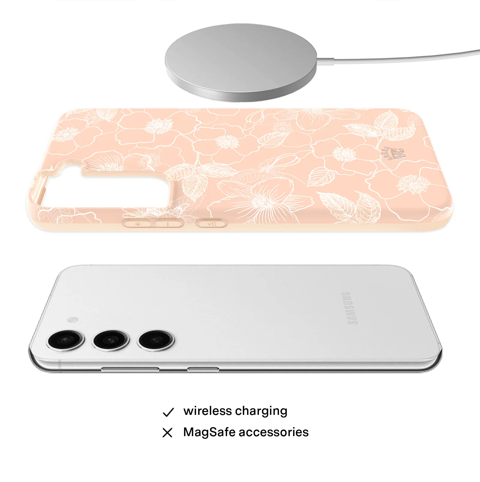 Peach Blossom Floral Samsung Case - Image 40