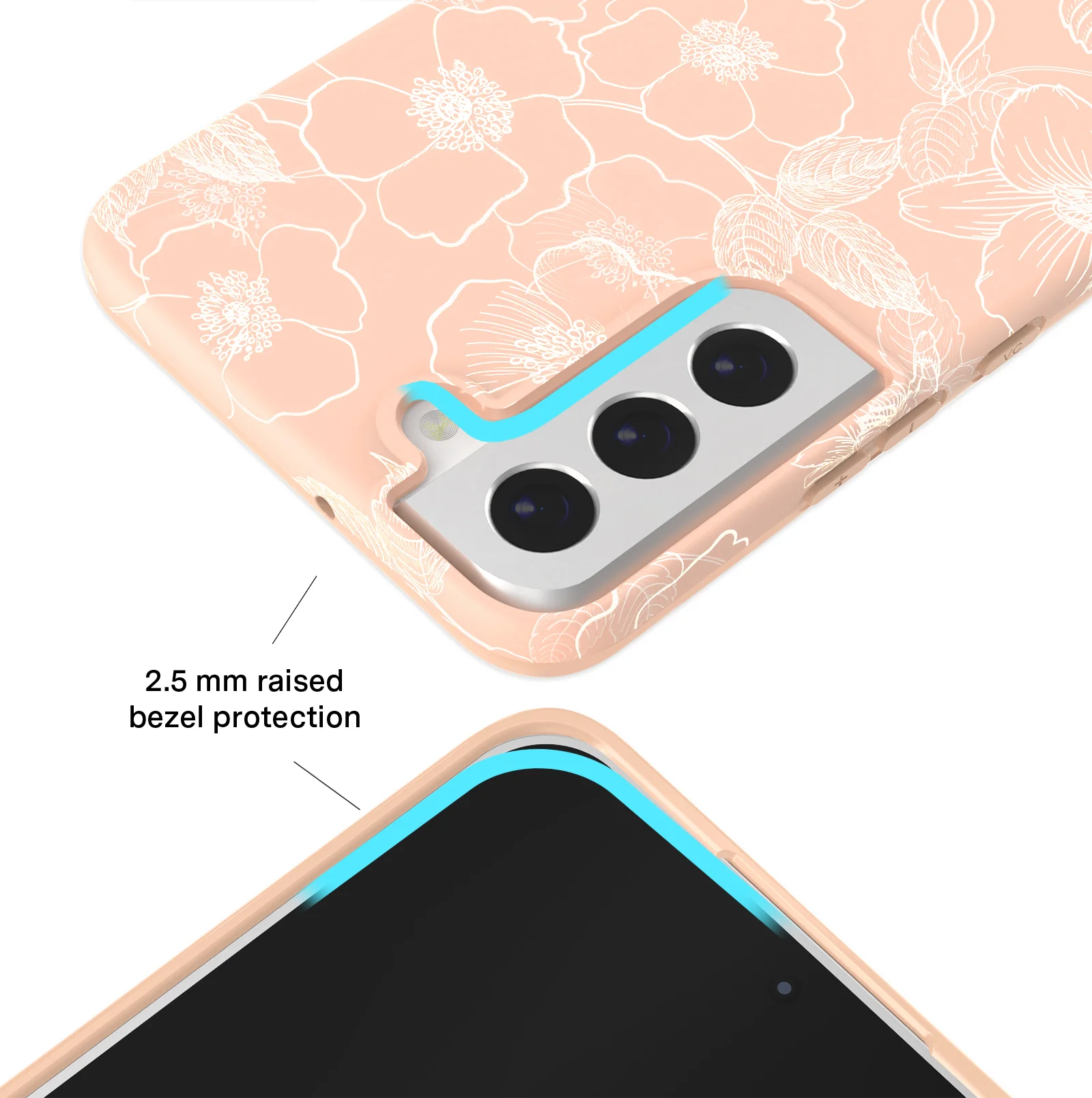Peach Blossom Floral Samsung Case - Image 45