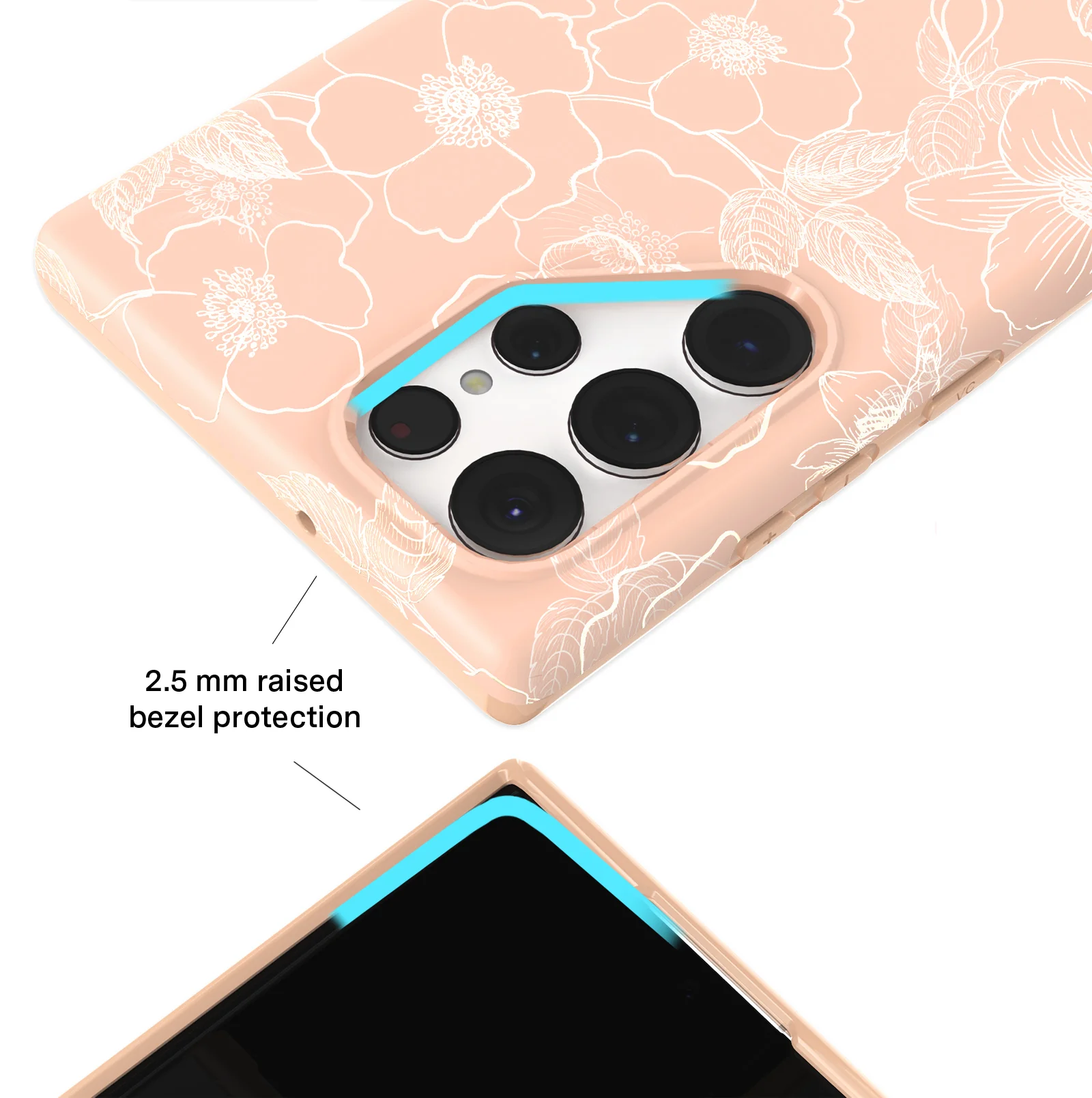 Peach Blossom Floral Samsung Case - Image 51