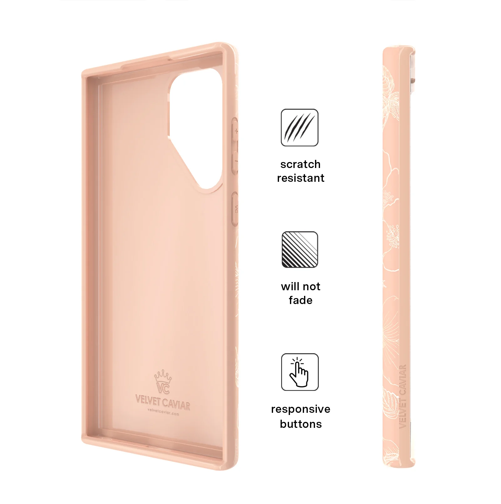 Peach Blossom Floral Samsung Case - Image 54
