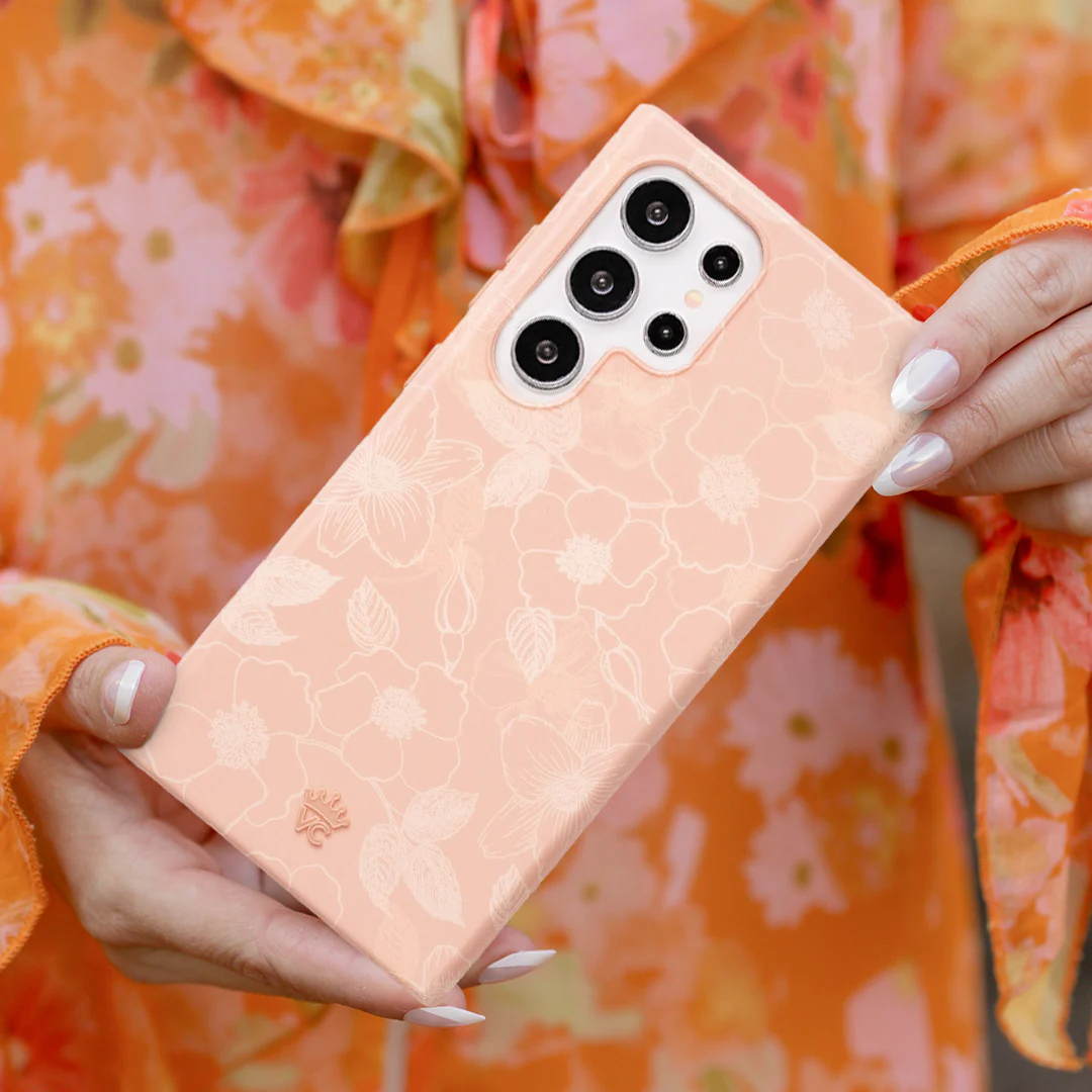Peach Blossom Floral Samsung Case - Image 62
