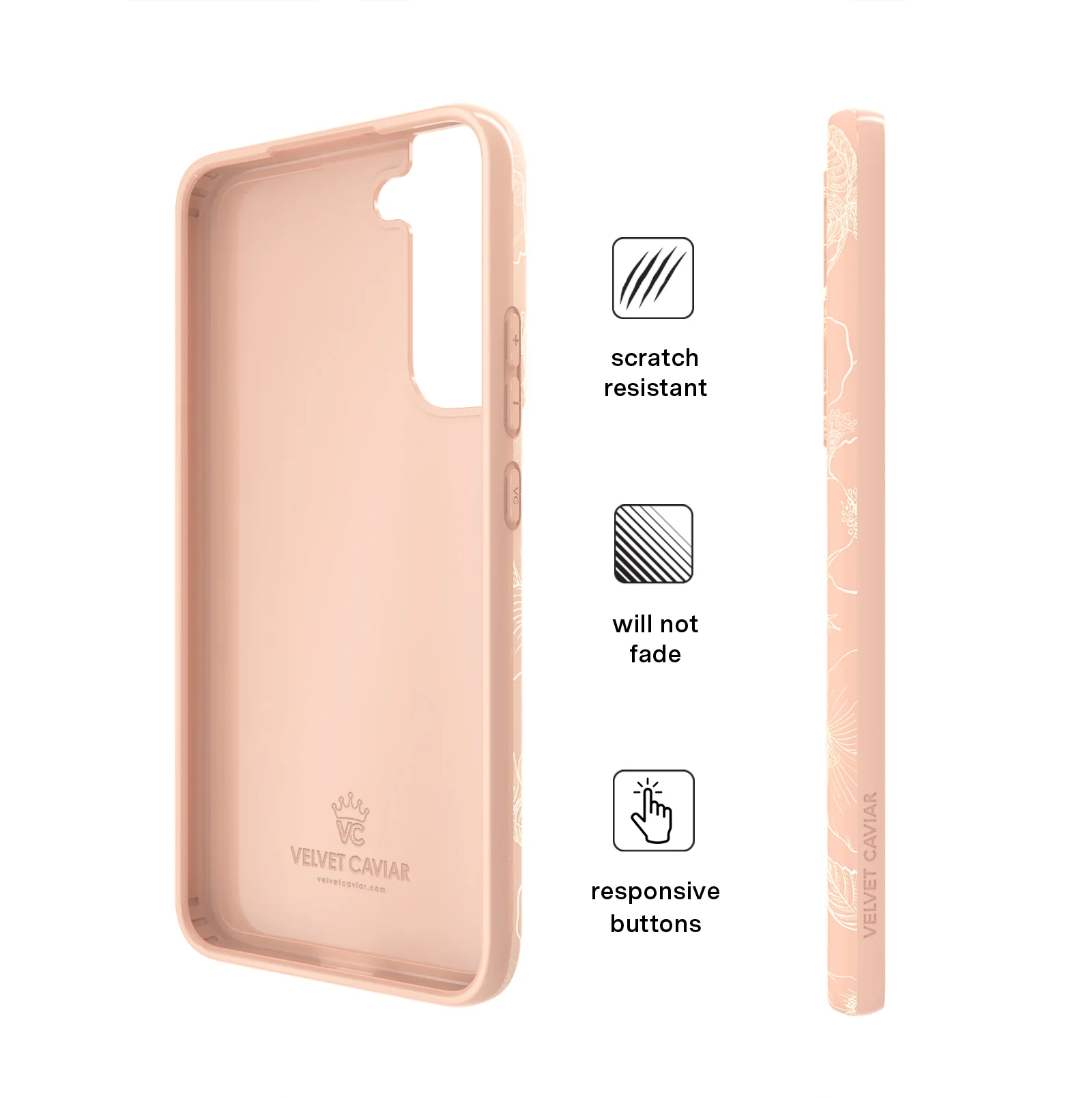 Peach Blossom Floral Samsung Case - Image 66