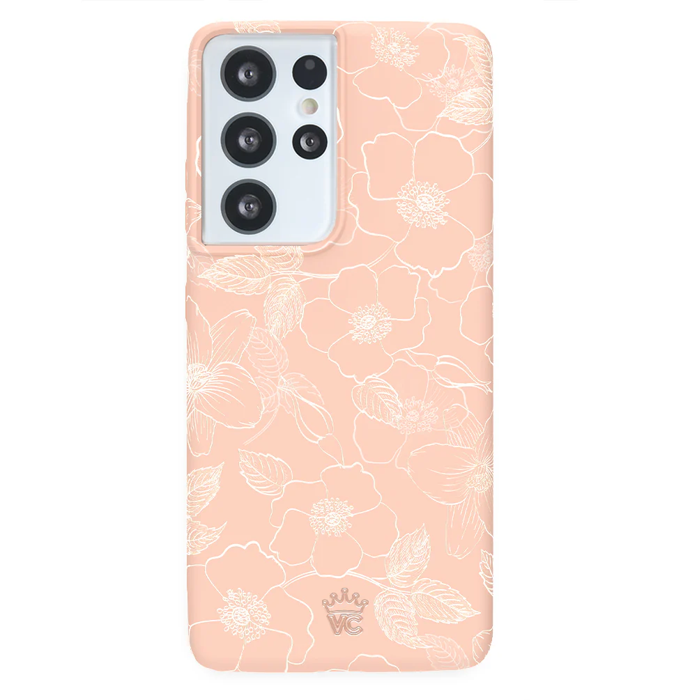 Peach Blossom Floral Samsung Case - Image 67