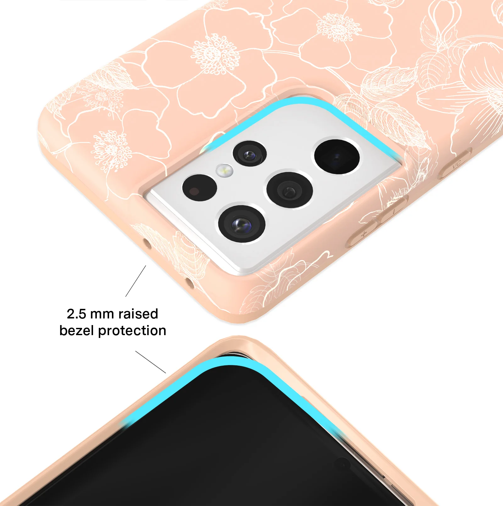 Peach Blossom Floral Samsung Case - Image 69