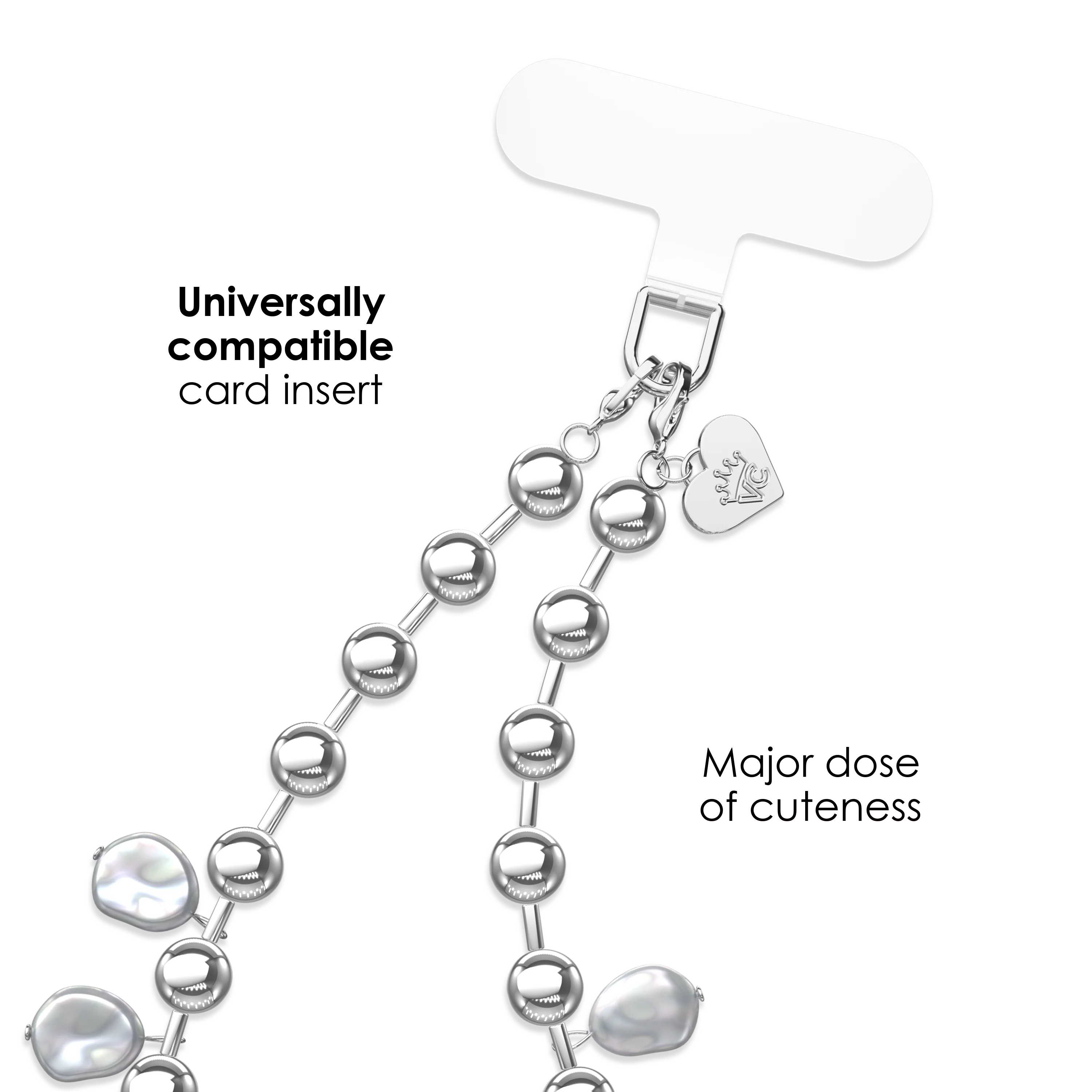 Pearl Drip Chain Phone Charm - Image 2