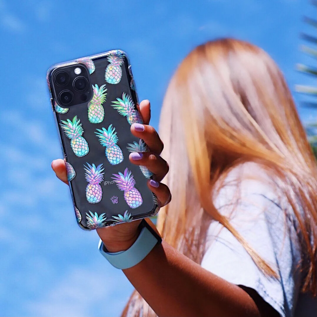 Pineapple Holo iPhone Case - Image 100