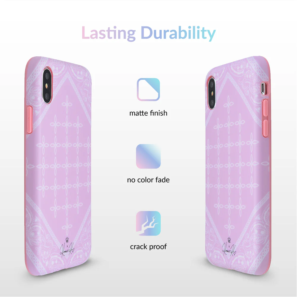 Pink Bandana iPhone Case by Kendall Vertes - Image 20