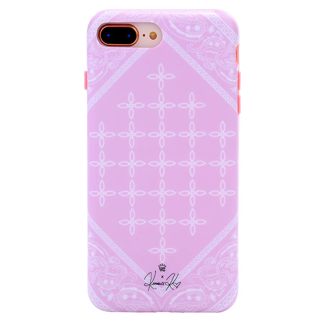 Pink Bandana iPhone Case by Kendall Vertes - Image 35