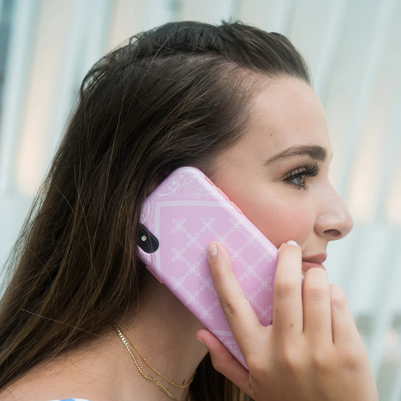 Pink Bandana iPhone Case by Kendall Vertes - Image 37
