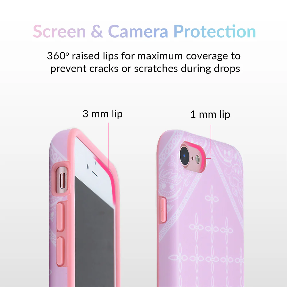 Pink Bandana iPhone Case by Kendall Vertes - Image 4