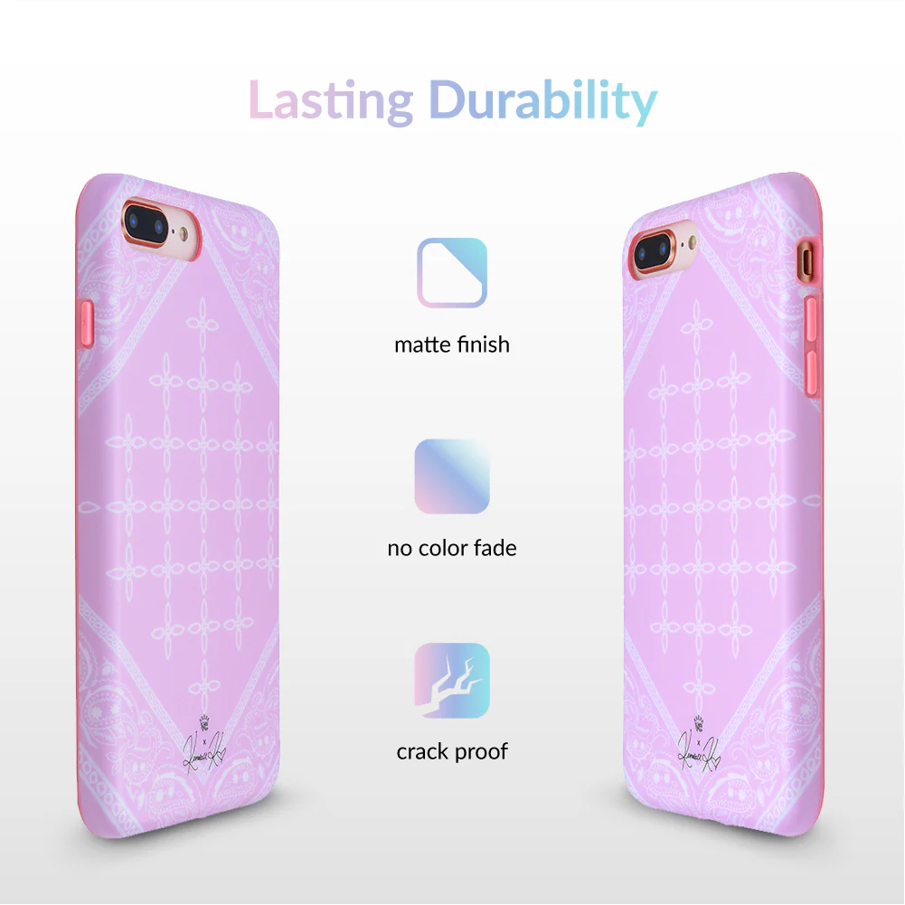 Pink Bandana iPhone Case by Kendall Vertes - Image 40