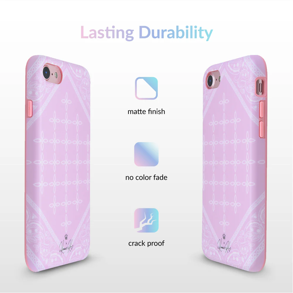 Pink Bandana iPhone Case by Kendall Vertes - Image 6