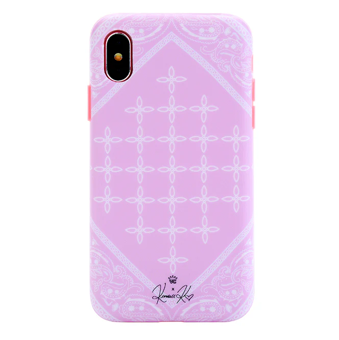 Pink Bandana iPhone Case by Kendall Vertes - Image 66