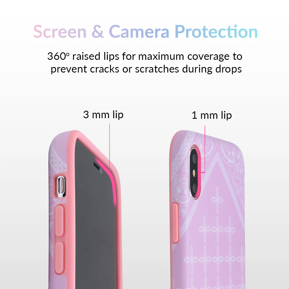 Pink Bandana iPhone Case by Kendall Vertes - Image 69