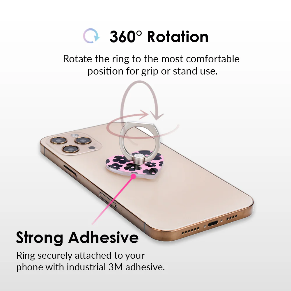 Pink Le Fleur Phone Ring - Image 4
