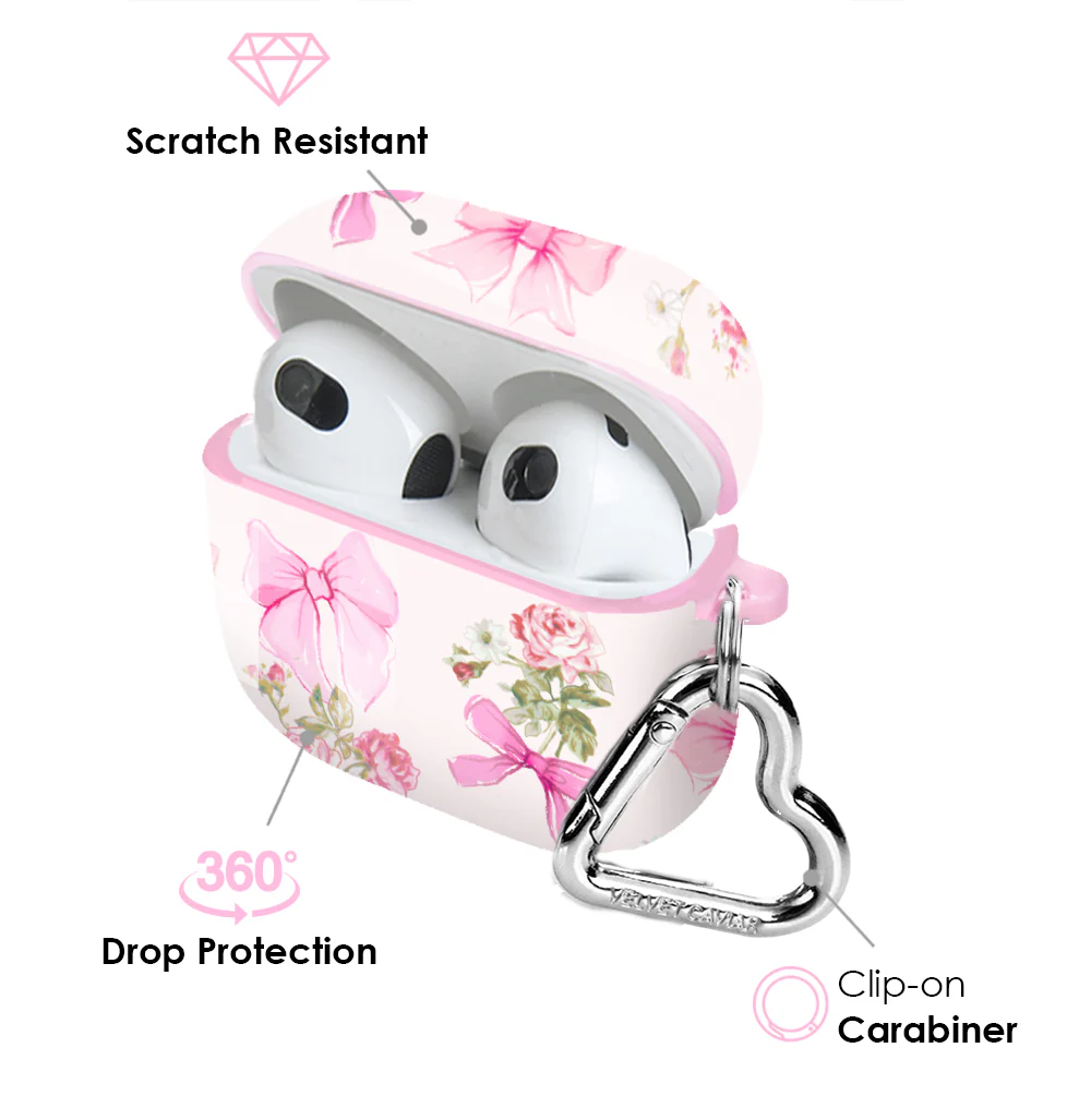 Posie Pink Bow AirPod Case - Image 13