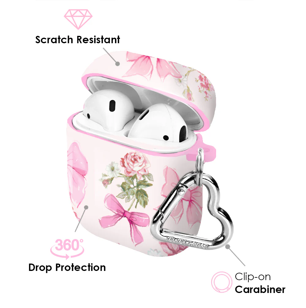 Posie Pink Bow AirPod Case - Image 3