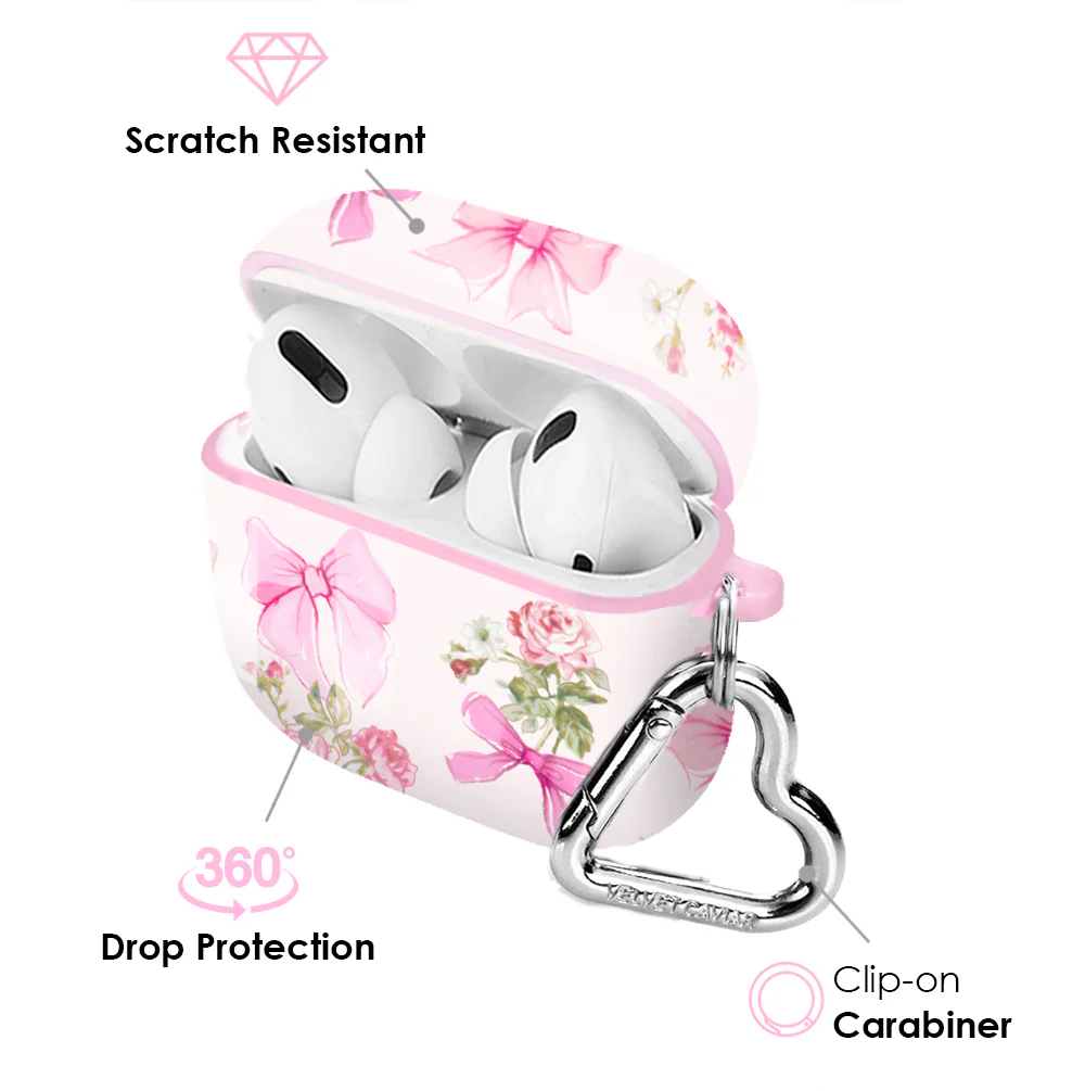 Posie Pink Bow AirPod Case - Image 8