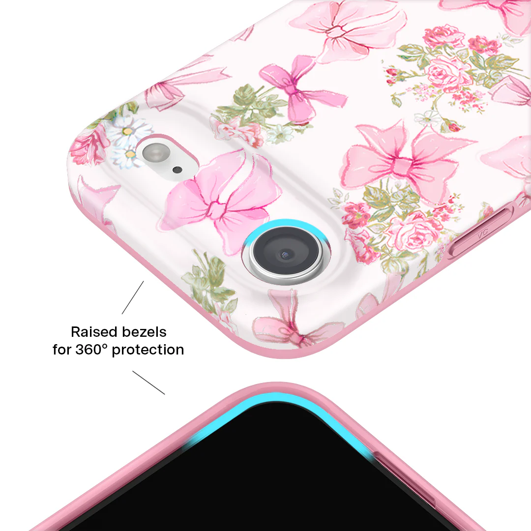 Posie Pink Bow iPhone Case - Image 103
