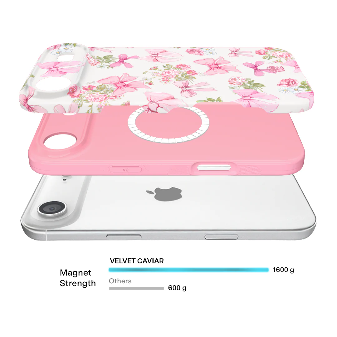 Posie Pink Bow iPhone Case - Image 104