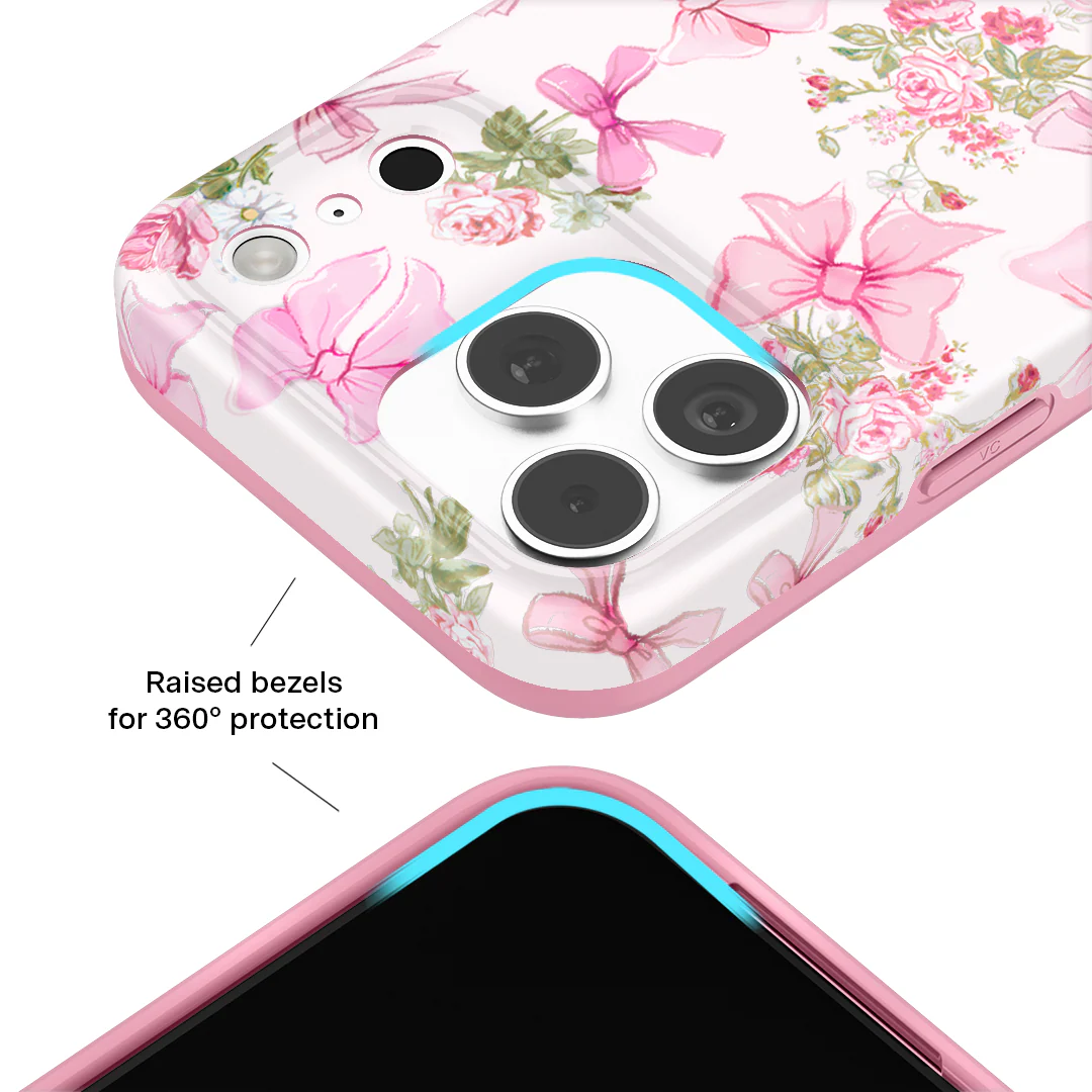 Posie Pink Bow iPhone Case - Image 108