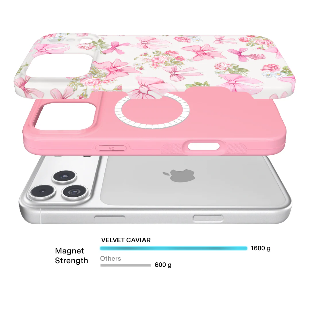 Posie Pink Bow iPhone Case - Image 109