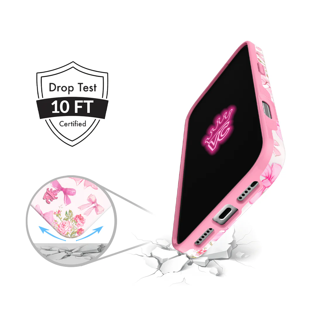 Posie Pink Bow iPhone Case - Image 112