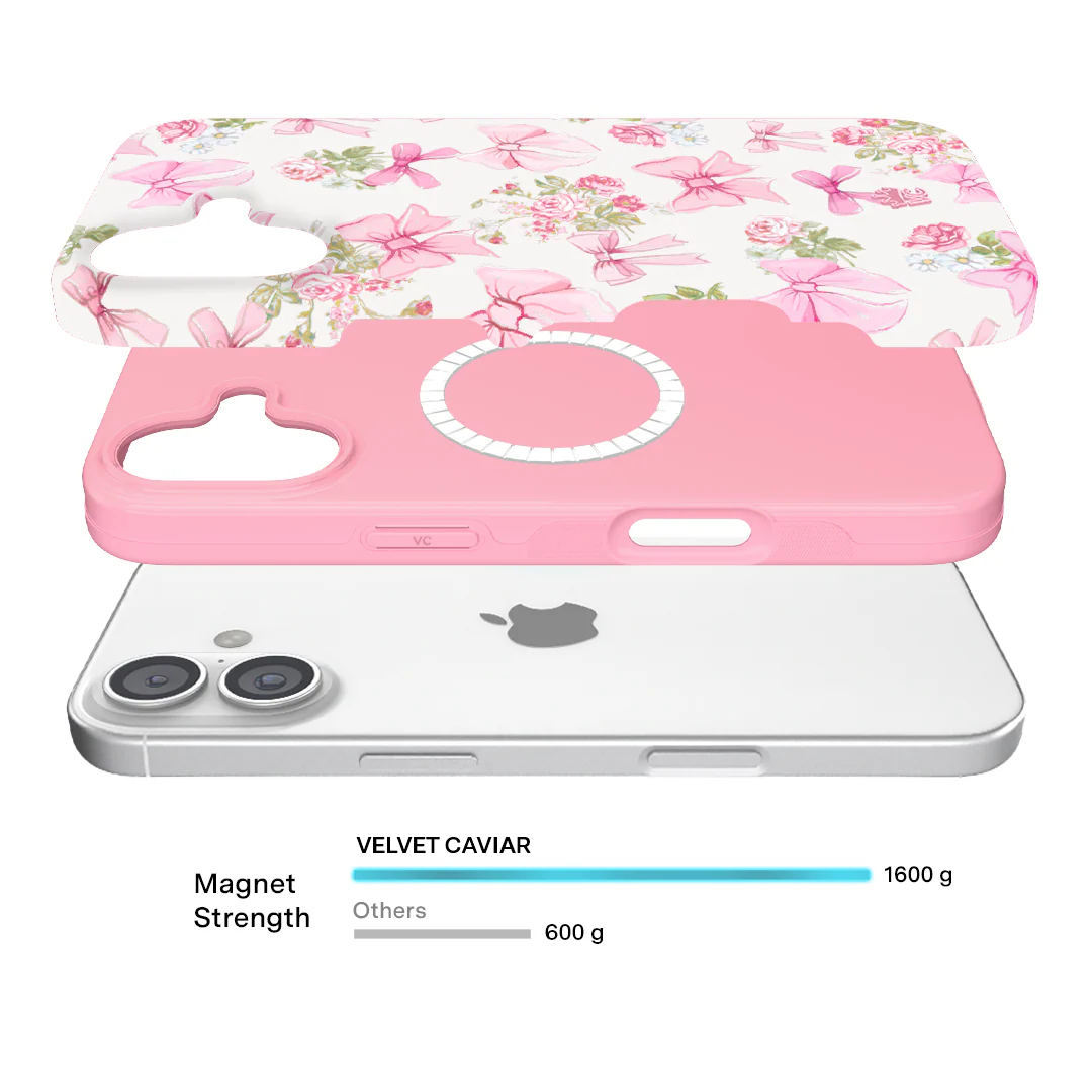 Posie Pink Bow iPhone Case - Image 114